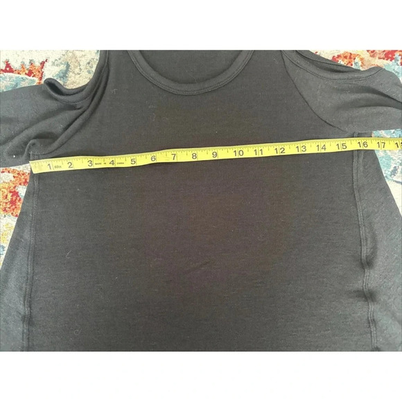 NWT Mossimo Long Sleeve Womens Black Pullover Open Shoulder Knit Shirt Sz XS - Picture 6 of 7